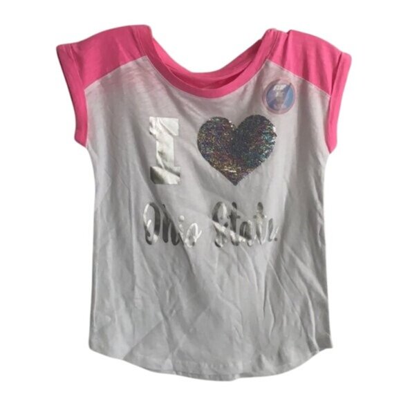 Ohio State Buckeyes T-shirt youth size M with reversible sequins New - Picture 1 of 6